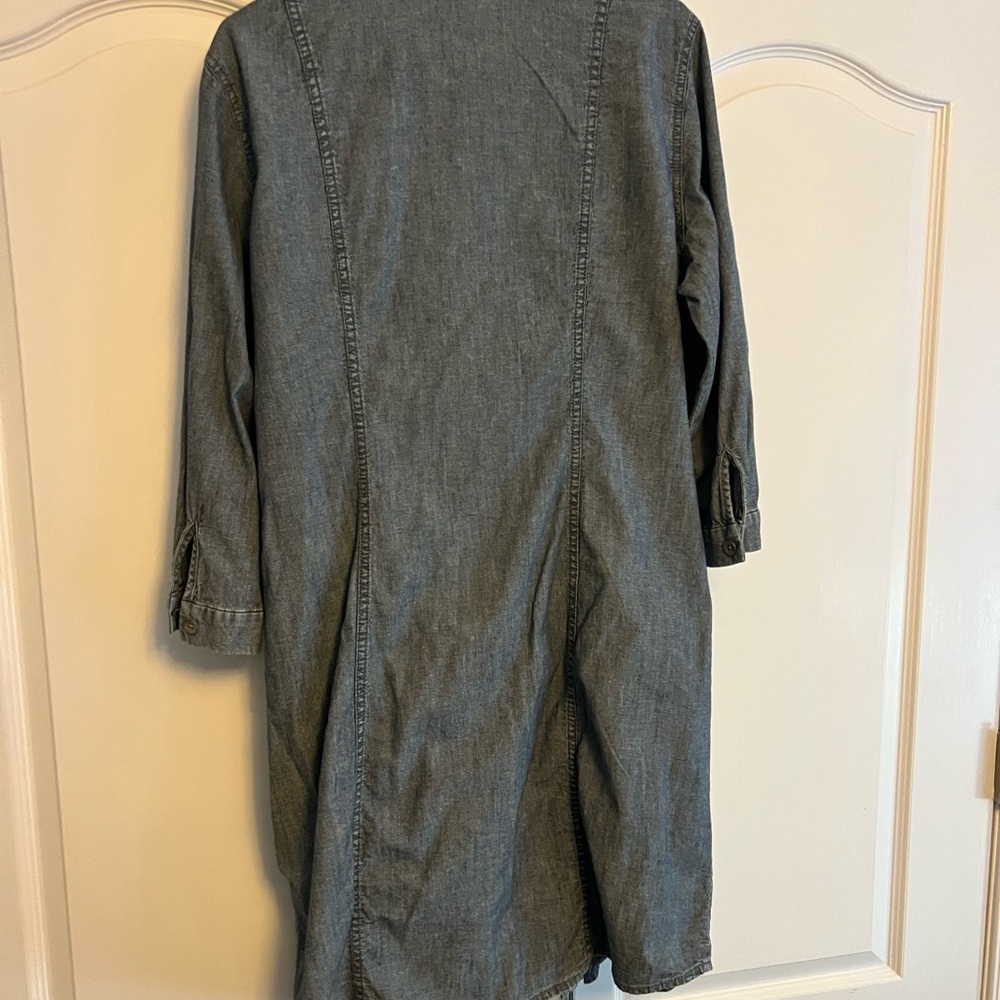 Coldwater Creek Blue Denim Shirt Dress size 16 - Picture 3 of 3
